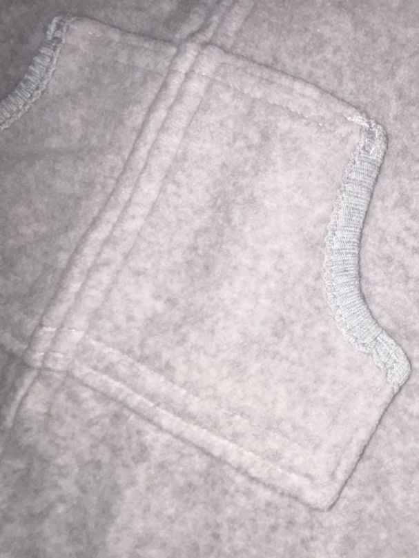 Carter’s Fleece Zip Up Jumpsuit With Sherpa Lined Hood Polar Bear Grey 9M 5