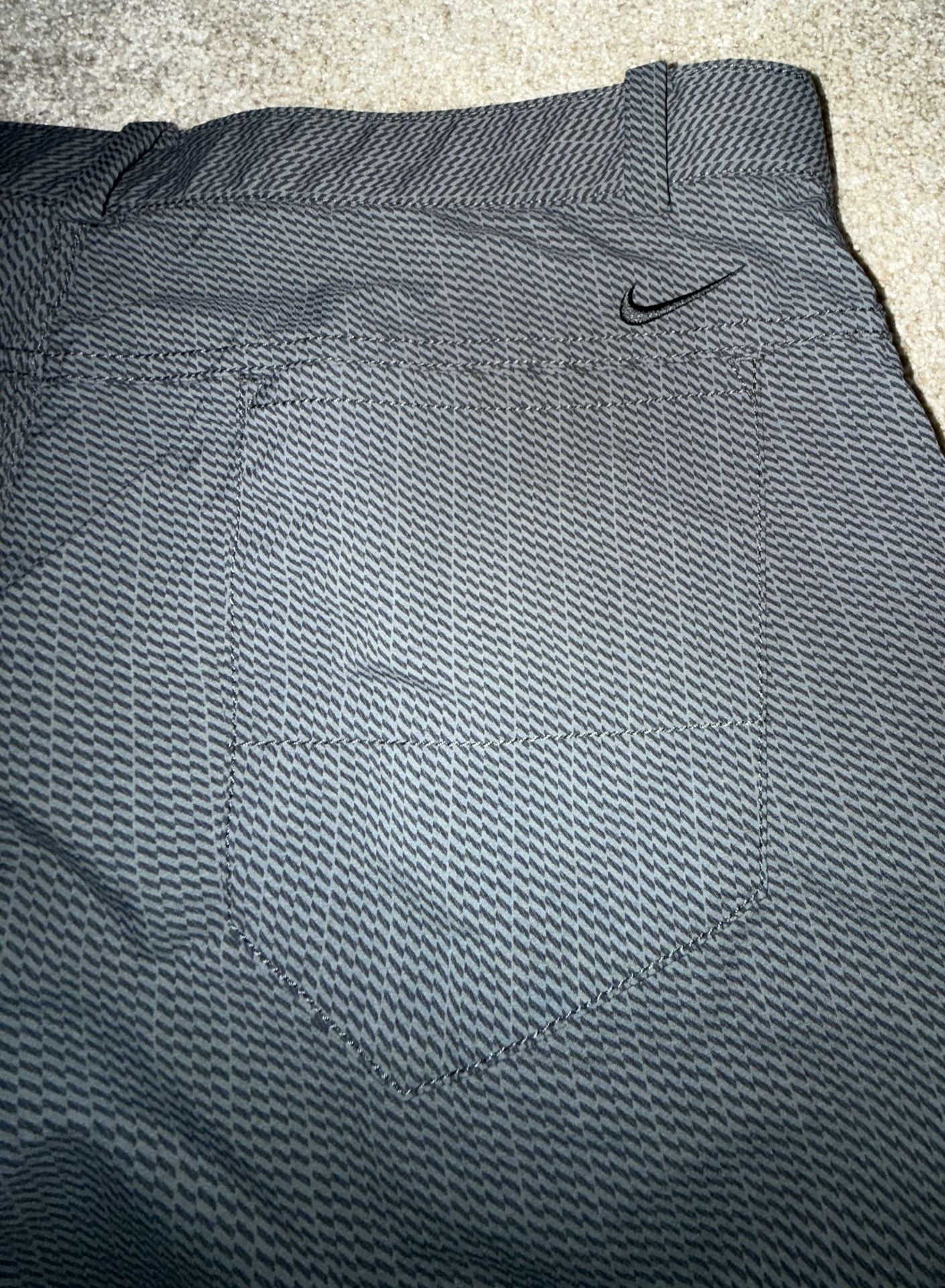 Nike Golf Tour Performance Dri-Fit Pants Size 34x32 Patterned Gray 4