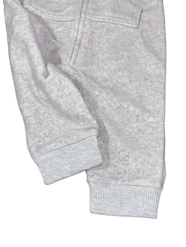 Carter’s Fleece Zip Up Jumpsuit With Sherpa Lined Hood Polar Bear Grey 9M 11