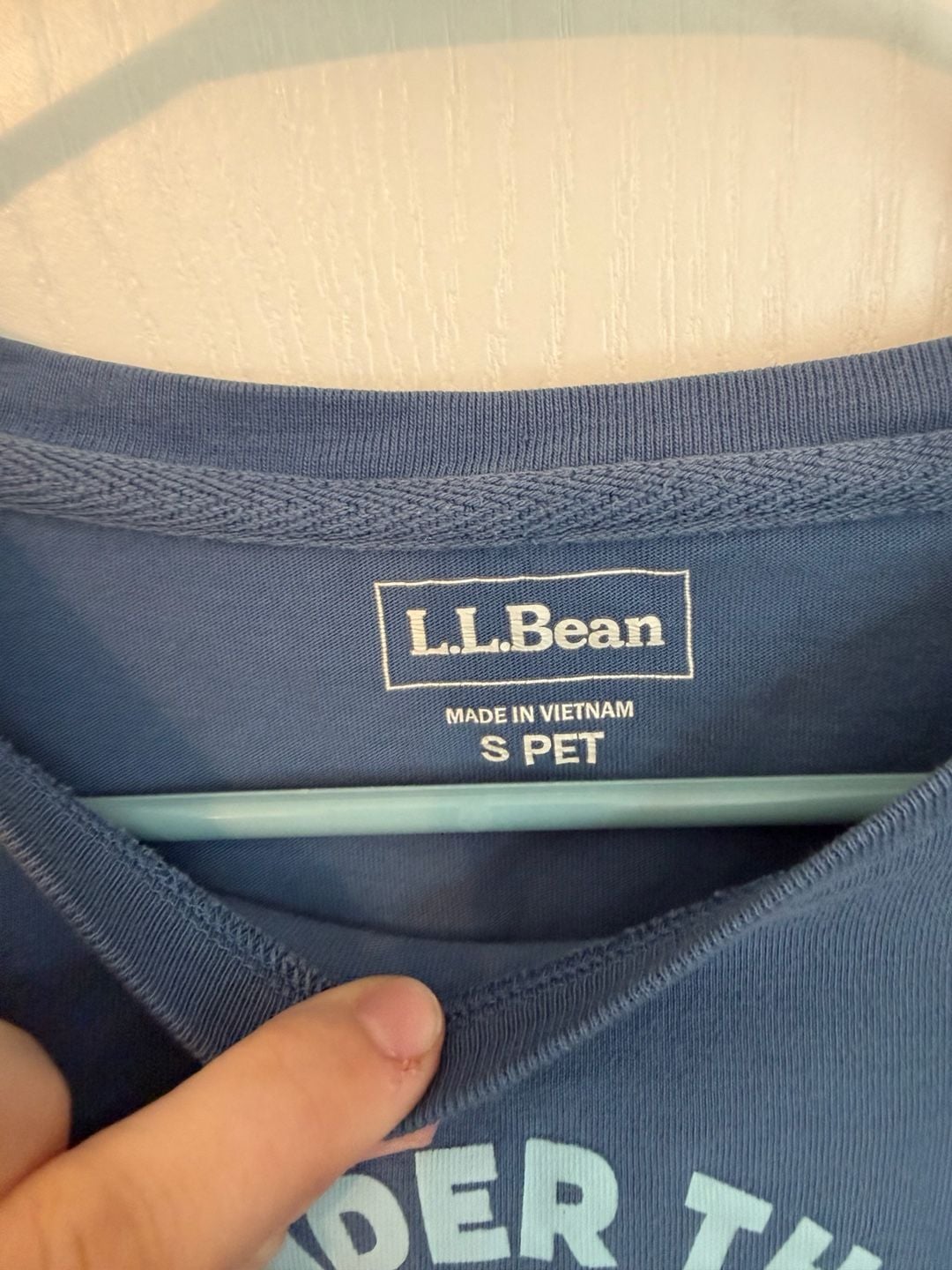 L.L. Bean Long Sleeve Graphic T-Shirt Size S PET Blue Sleep Under The Stars 4