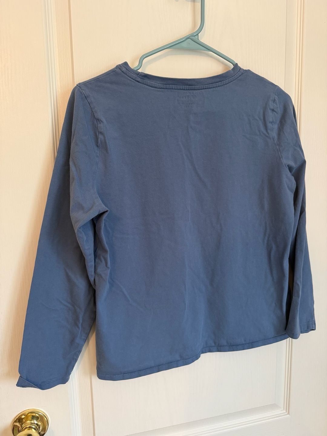 L.L. Bean Long Sleeve Graphic T-Shirt Size S PET Blue Sleep Under The Stars 5