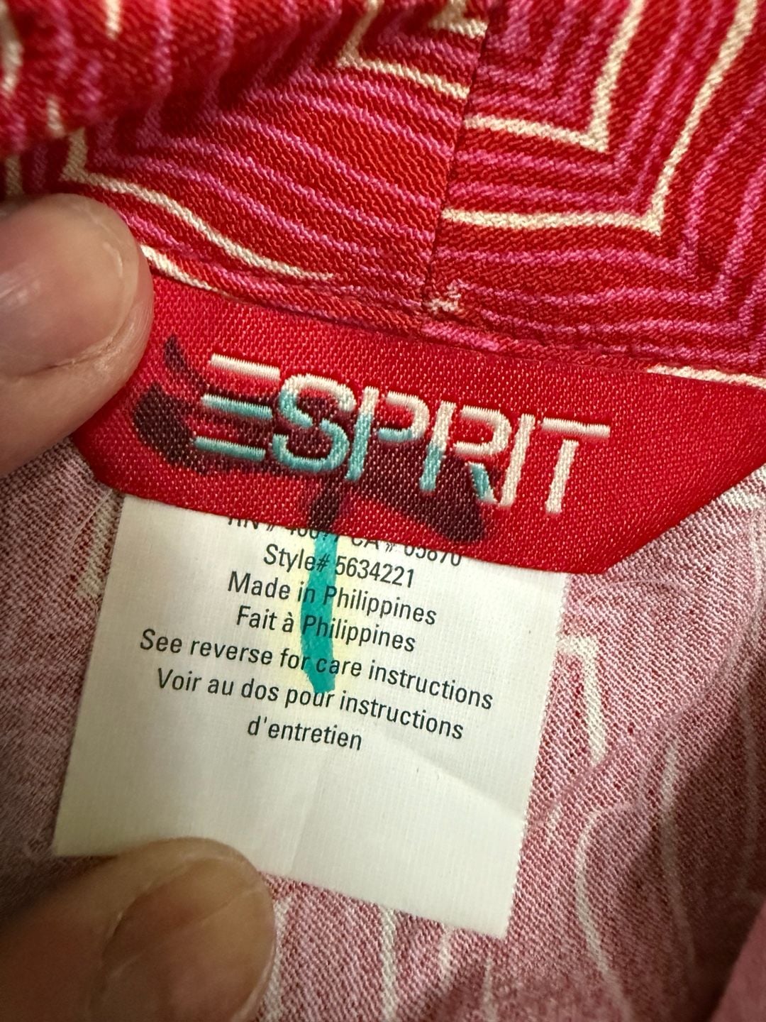 Esprit Chevron Sleeveless Dress Size 5/6 Red Patterned - New With Tags 5