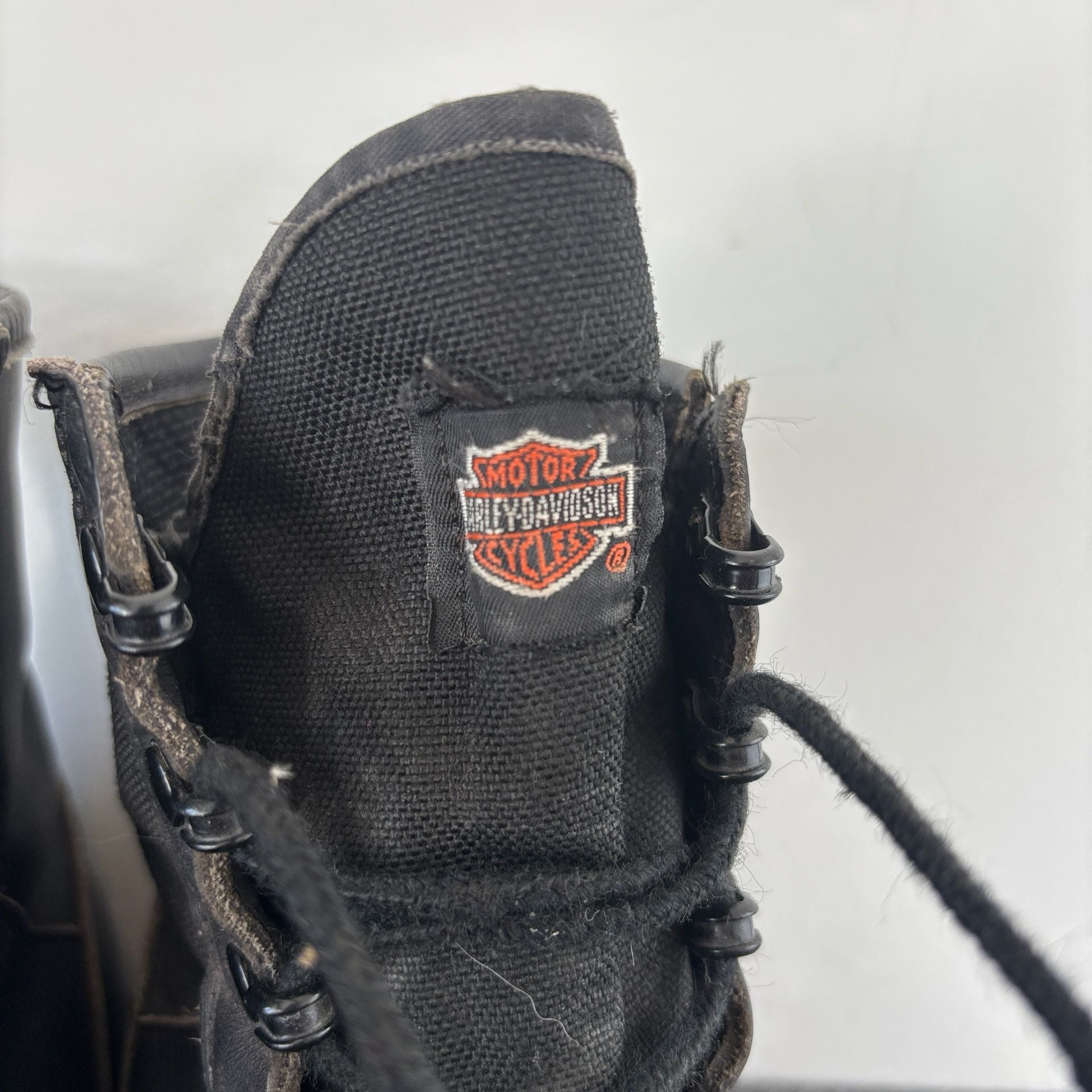 Harley Davidson Black Leather Combat Boots 5