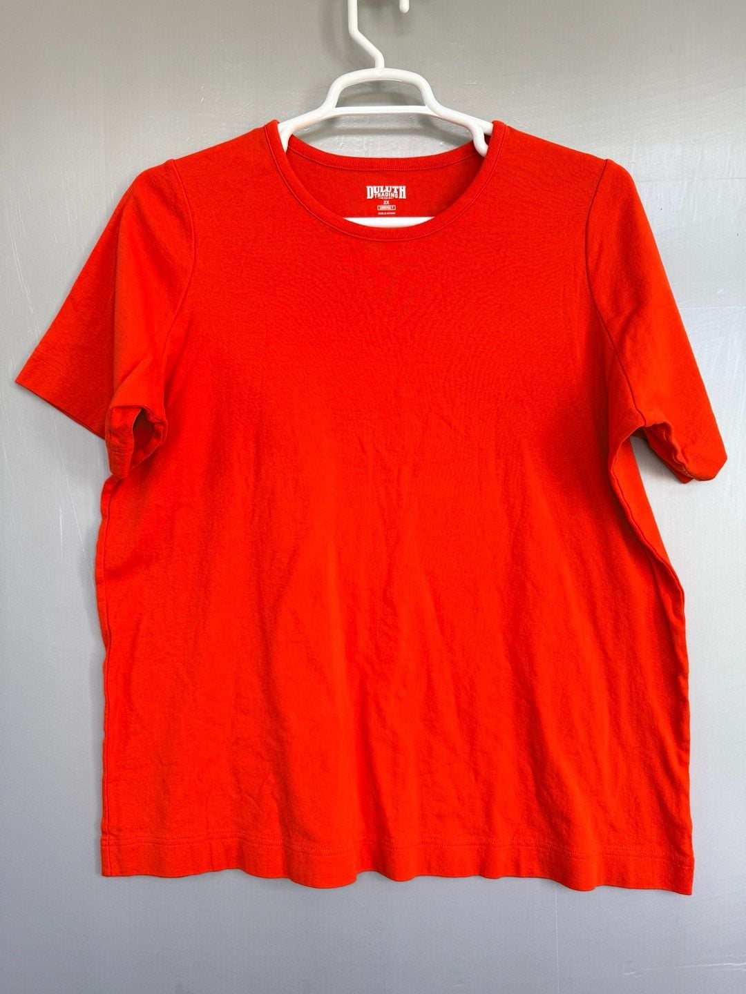 Duluth Trading Co. Longtail T Size 2X Orange Cotton T-Shirt 2