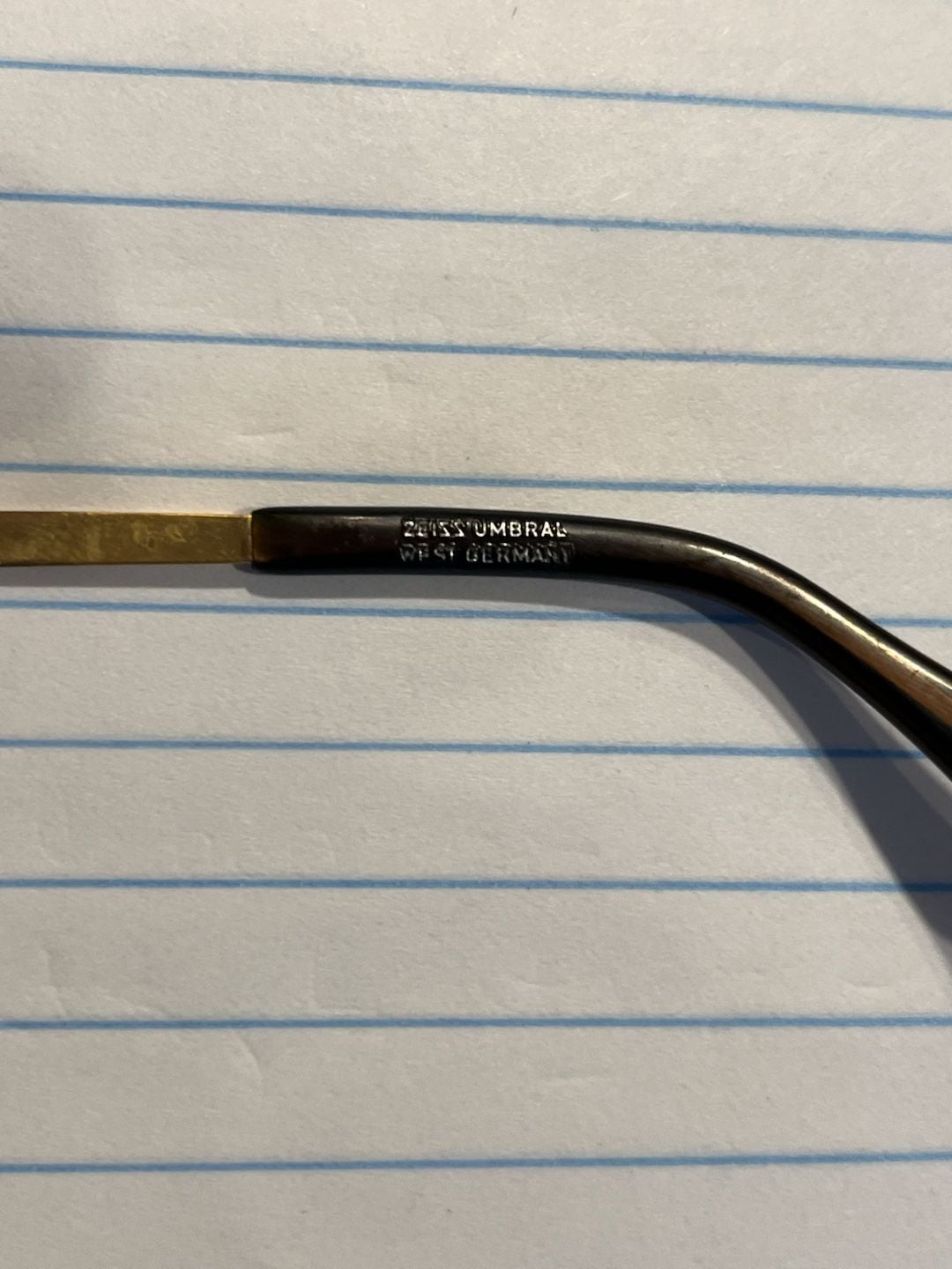 Metzler Zeiss Umbral Vintage Butterfly Sunglasses Gold Frame West Germany 4