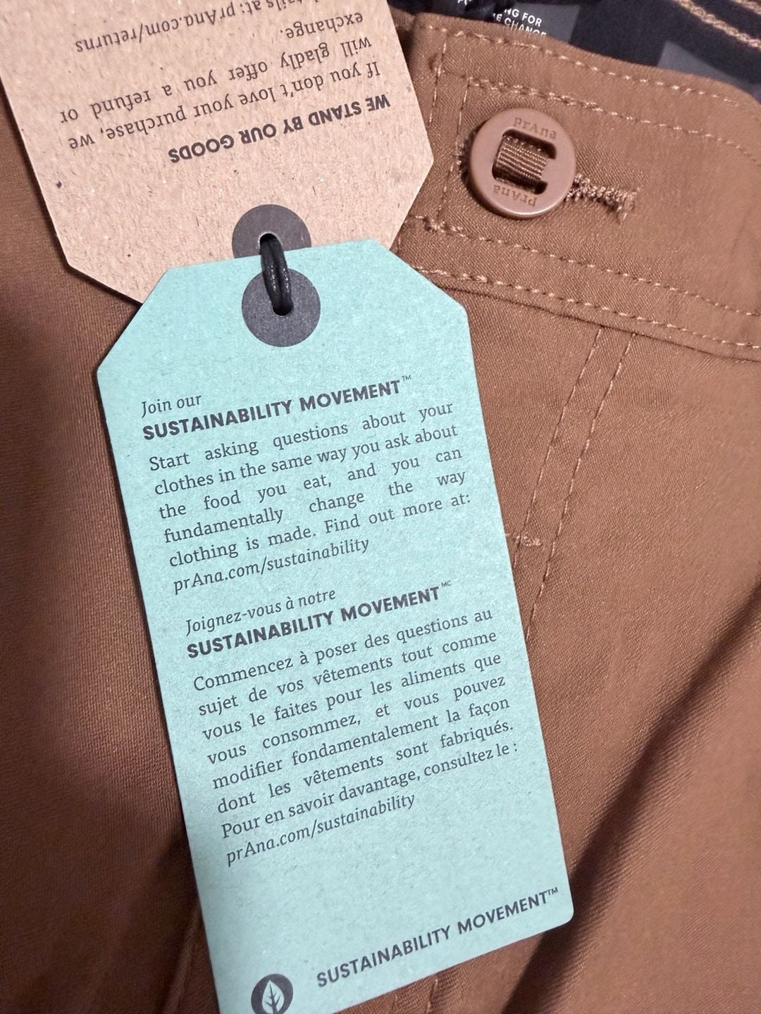PrAna Stretch Zion Slim Pant II Size 28x34 Sepia Brown Hiking 7