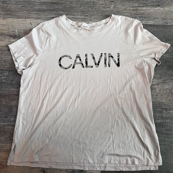 Calvin Klein T-Shirt XXL Animal Mix Spray Logo Crewneck