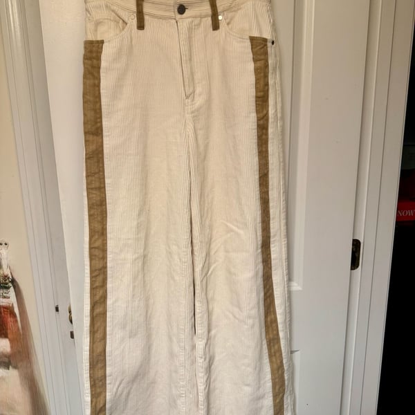 BLDWN High Rise Wide Leg Corduroy Pants Size 28