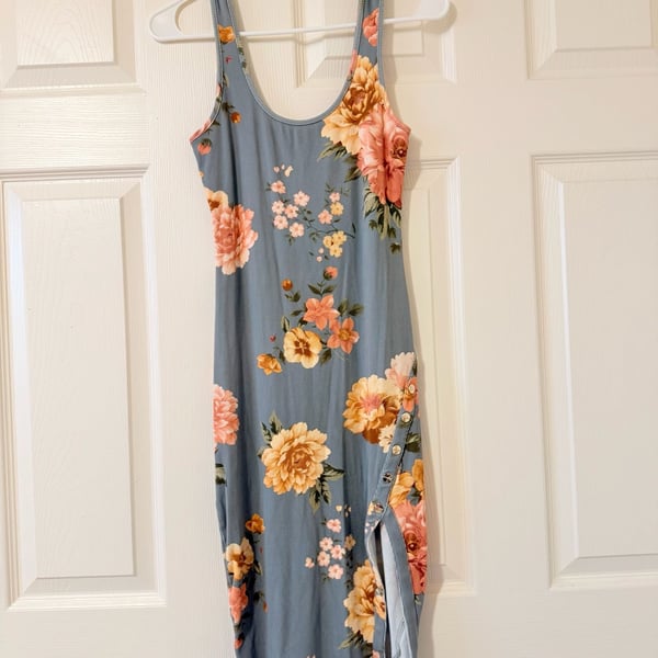 Guess Floral Maxi Dress Size M