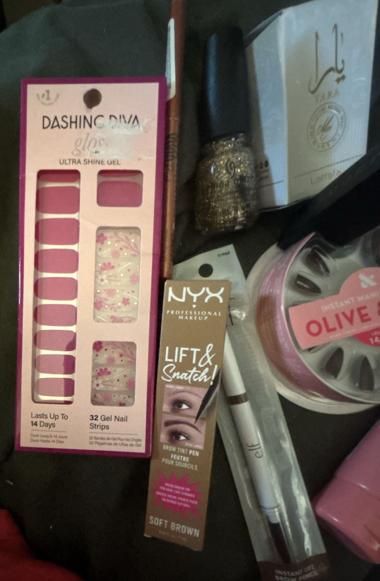 Beauty Bundle Makeup Nails, Polish, Eyeliner, Morphe Lipstick, Fragrance and brows 2