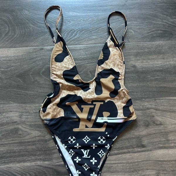 Louis Vuitton Flower Foulard Swimsuit Size S Monogram