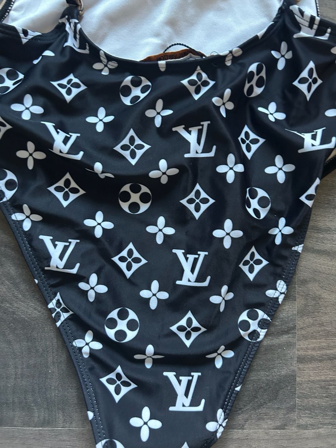 Louis Vuitton Flower Foulard Swimsuit Size S Monogram 9