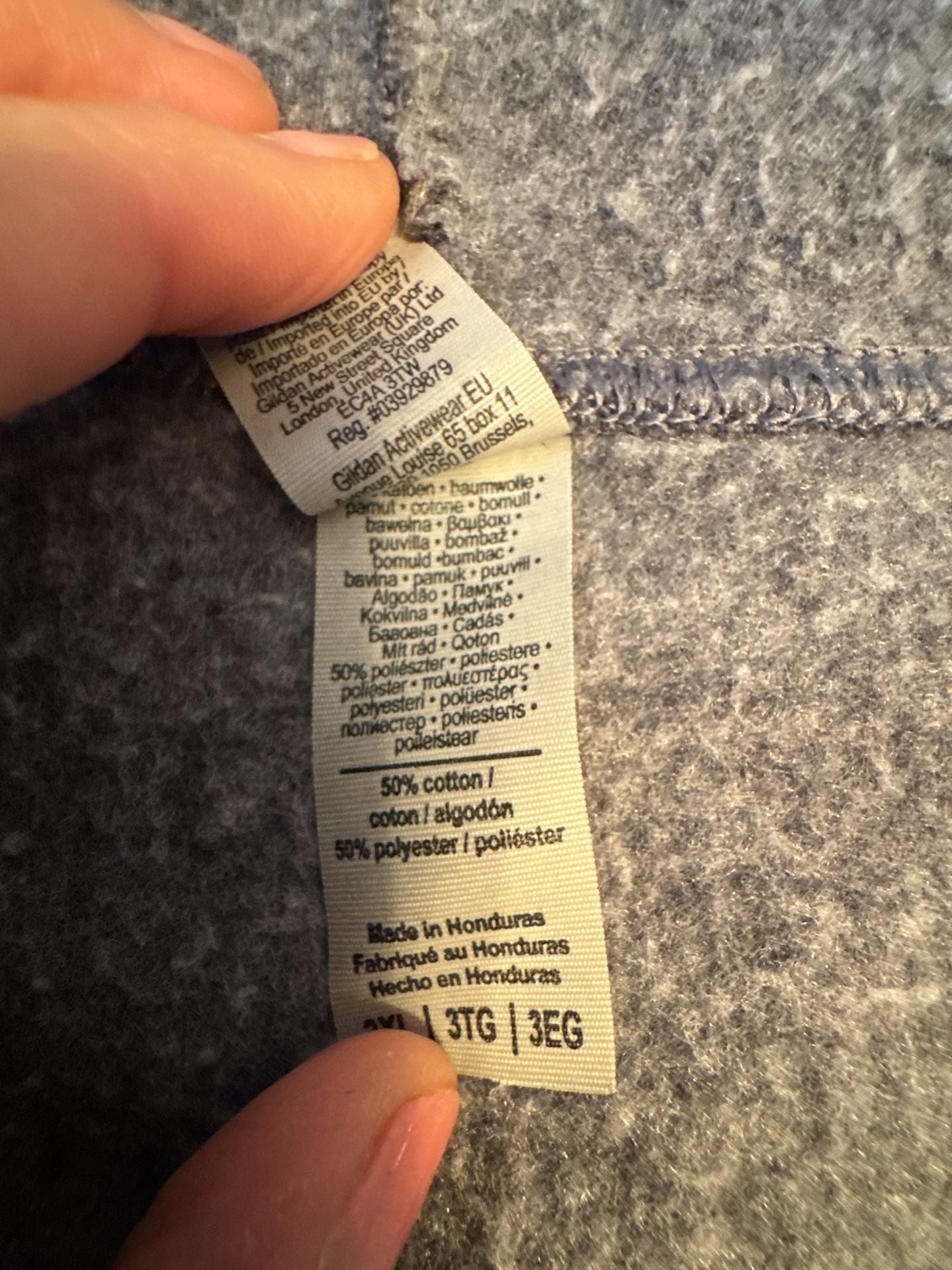 Gildan Carrington College Heavy Blend Zip Hoodie Size 3XL Gray 4