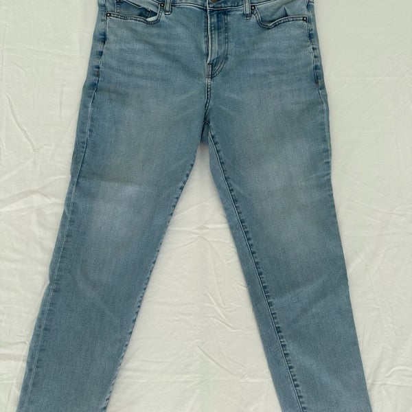 Express Jeans Light Blue Denim Straight Leg