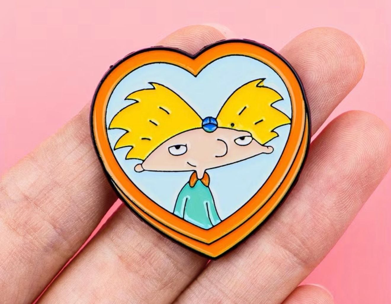 Nickelodeon Hey Arnold Helga Locket Enamel Pin 2