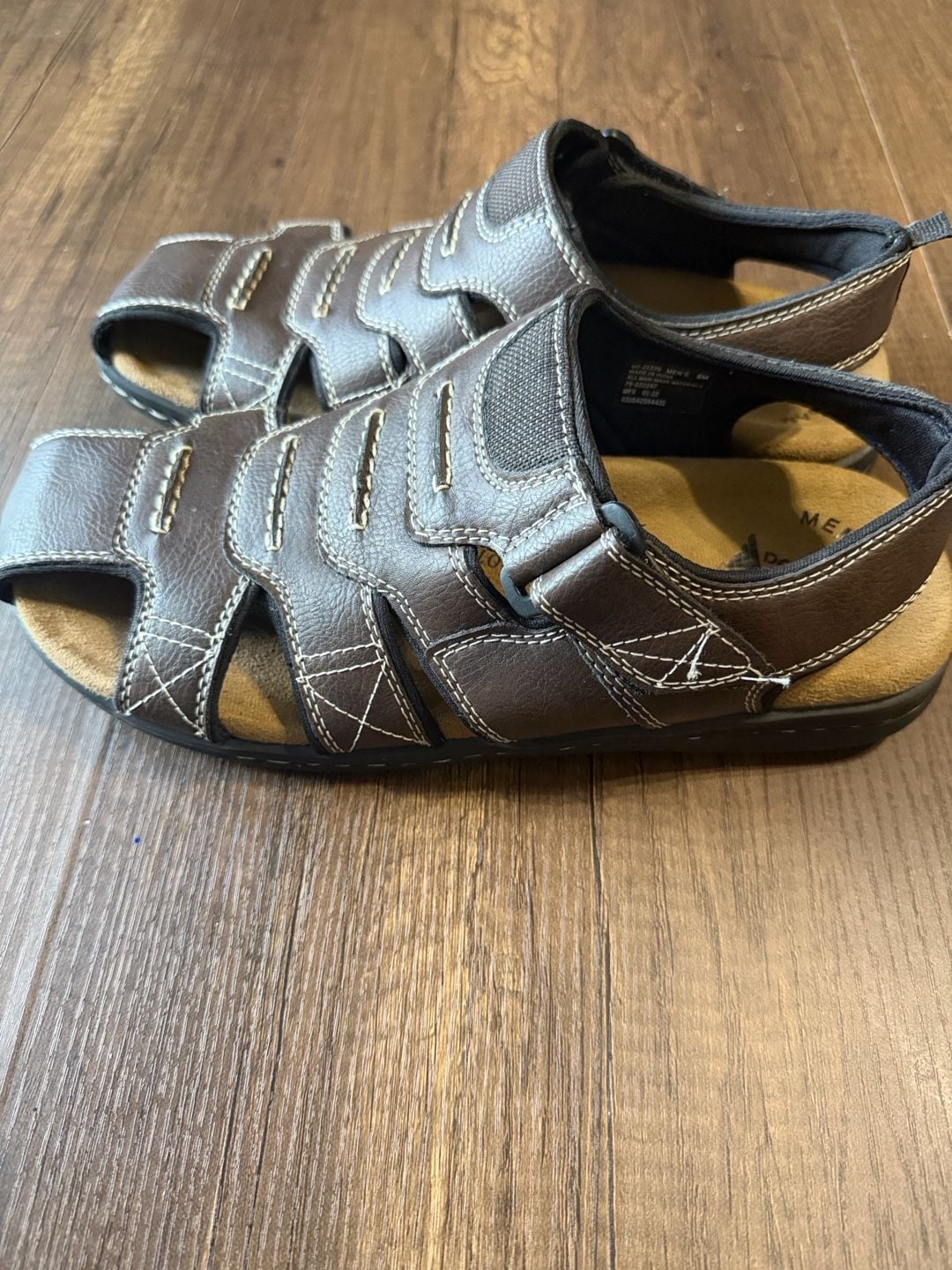 Dockers Searose Fisherman Sandals Size 8M Brown Memory Foam 3