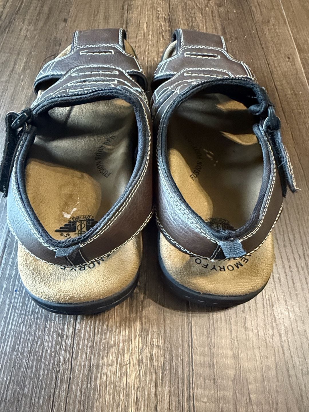Dockers Searose Fisherman Sandals Size 8M Brown Memory Foam 4