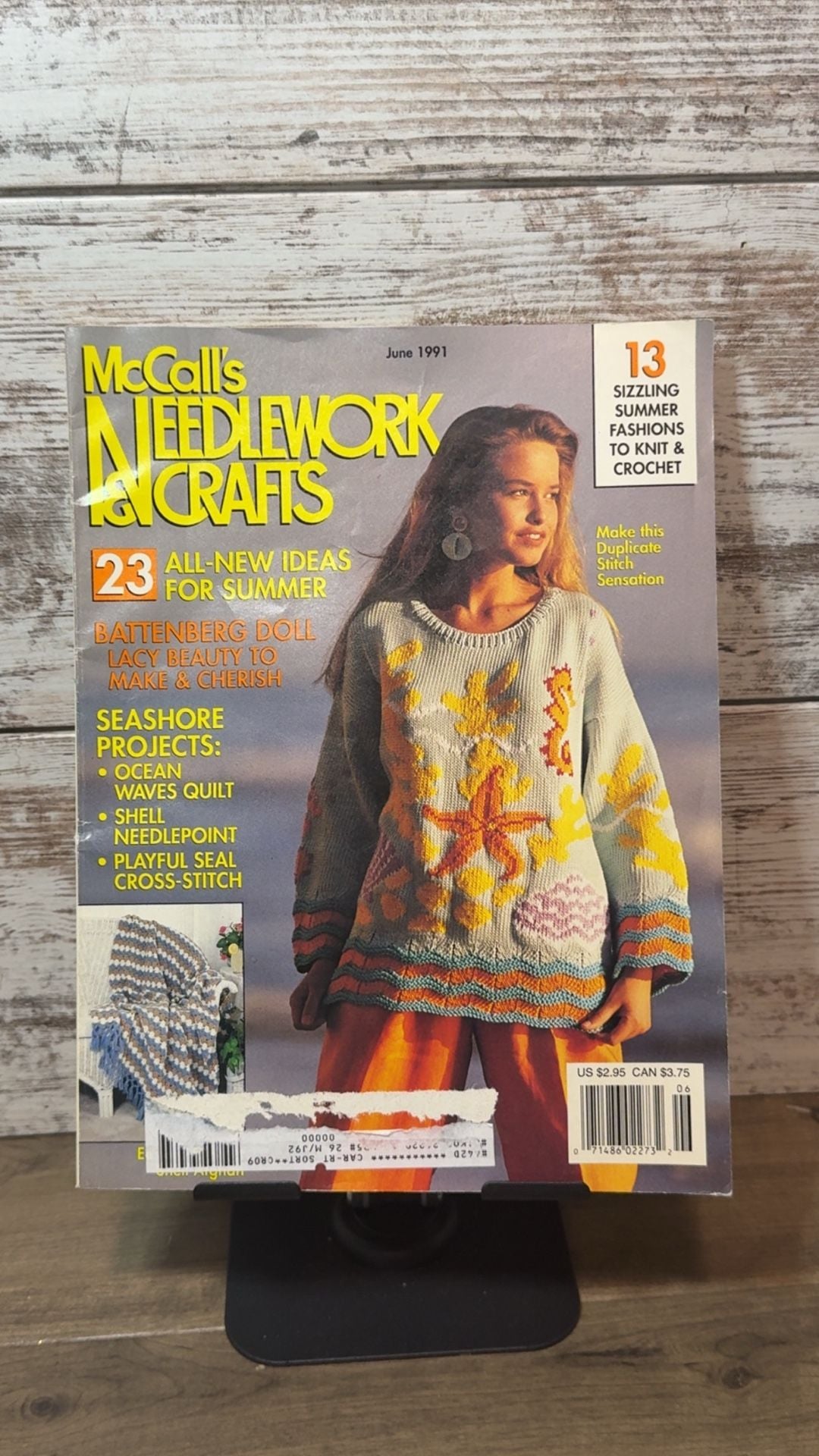 Mccall's Needlework & Crafts Magazine June 1991 Vintage 1