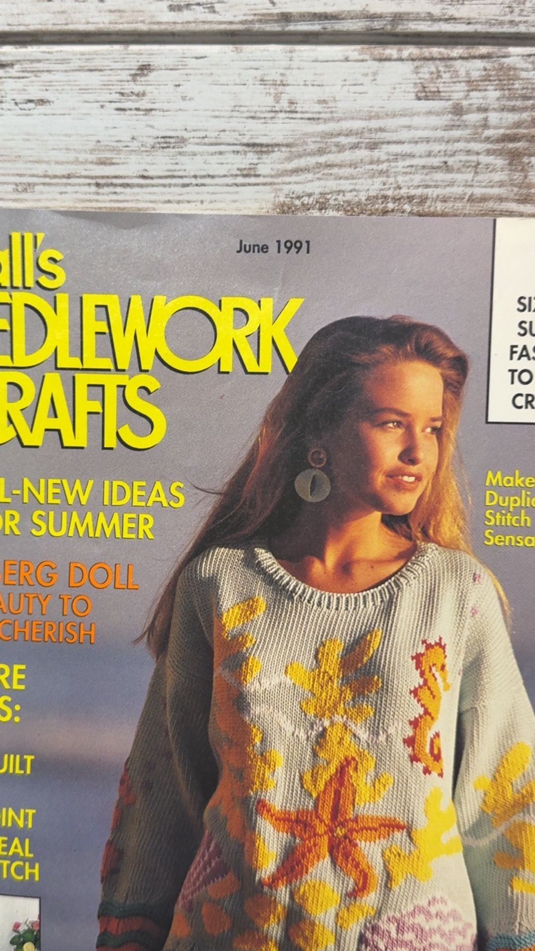 Mccall's Needlework & Crafts Magazine June 1991 Vintage 2