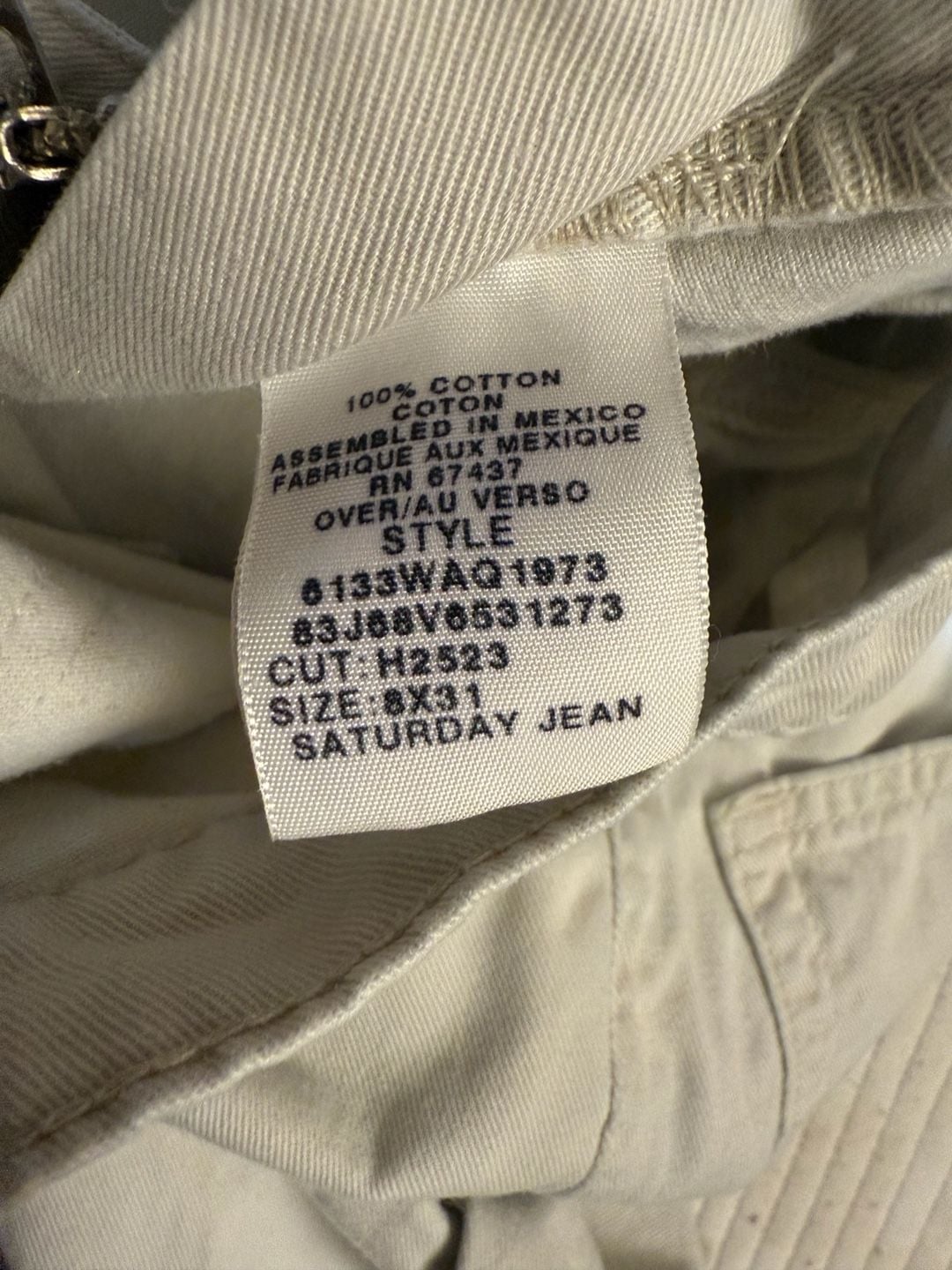 Polo Jeans Co. Ralph Lauren Cotton Pants Cream 4