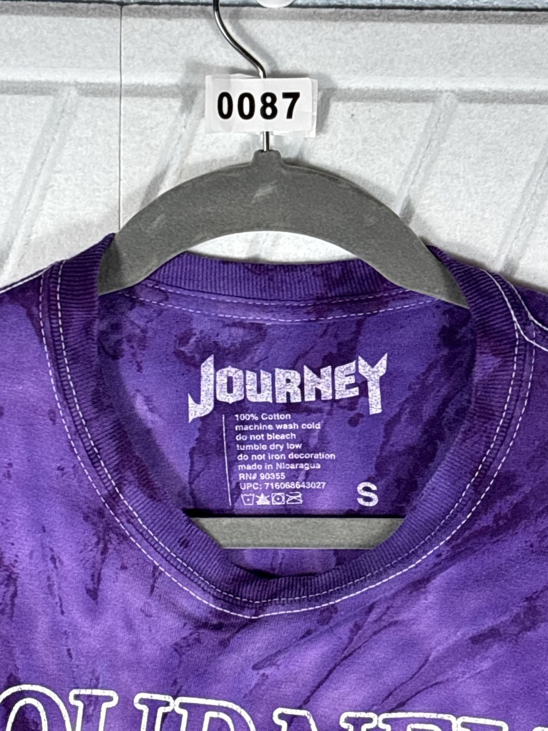 Journey 79 Tour T-Shirt Size S Purple Tie Dye Band Tee 4