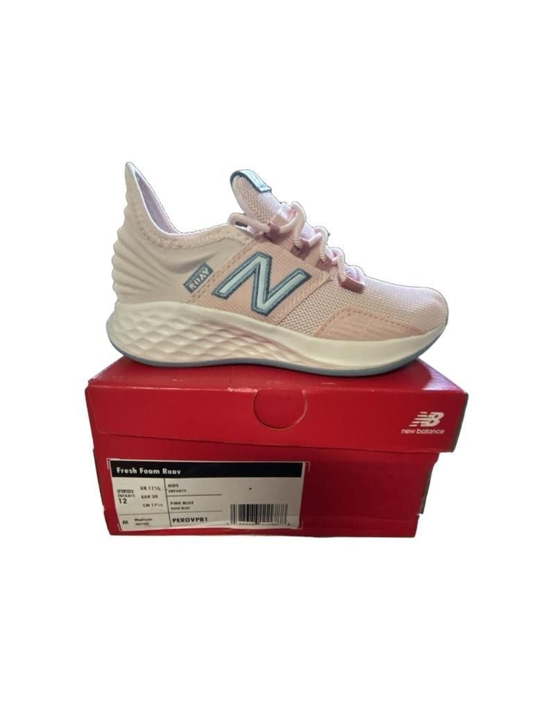New Balance Fresh Foam Roav Size 12 Kids Pink Blue 4