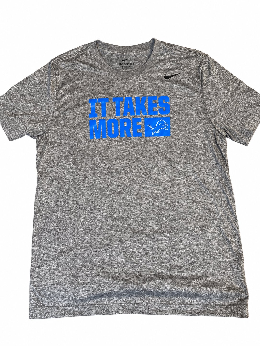 Nike Detroit Lions It Takes More Dri-FIT T-Shirt Size Large Gray 2