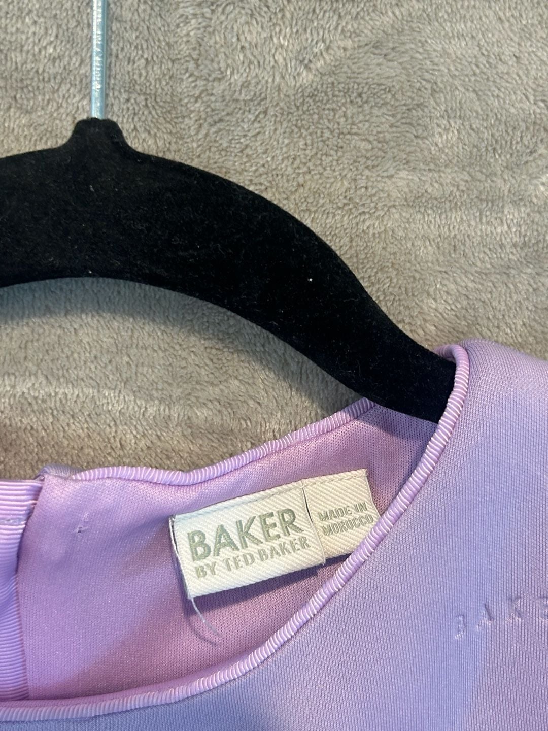Baker By Ted Baker Embossed Scuba Dress Size 10yrs Lilac Purple 4