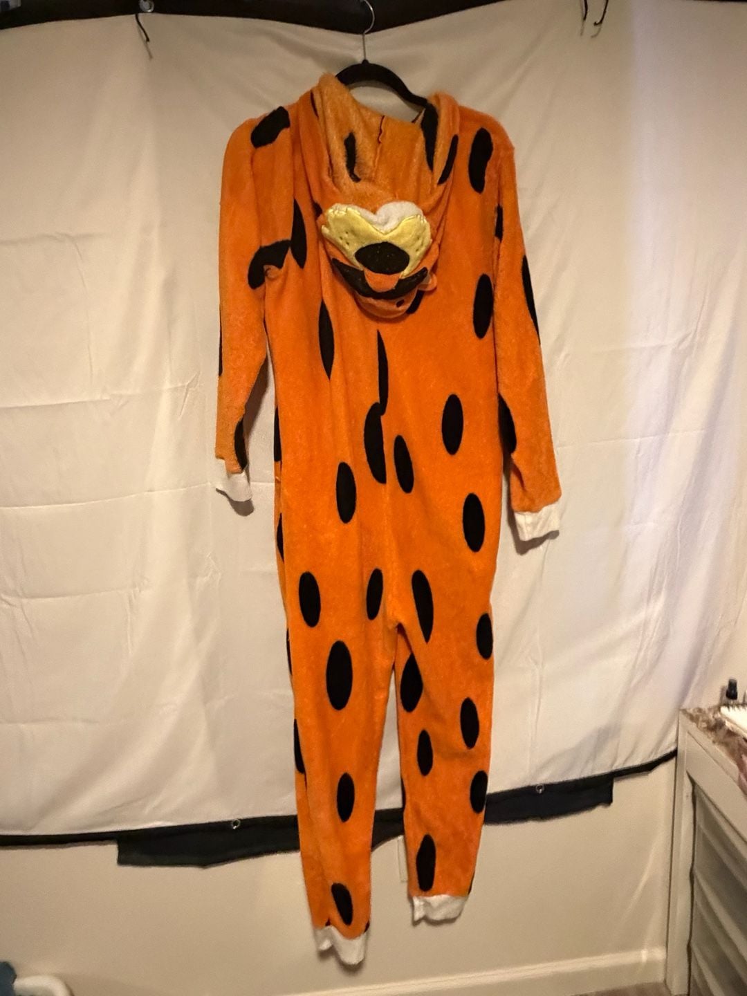 Cheetos Chester Cheetah Fleece Union Suit Costume Pajamas 7