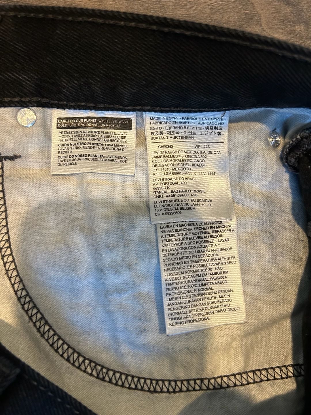 Levi's 505 Straight Jeans Black 38x30 5