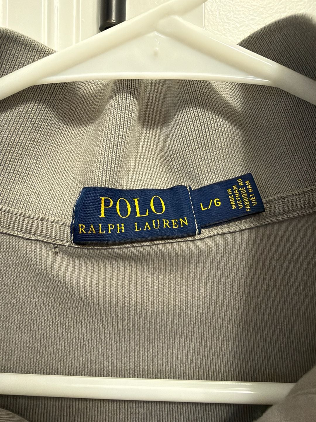 Polo Ralph Lauren Polo Shirt Size L/G Gray Short Sleeve Cotton 4