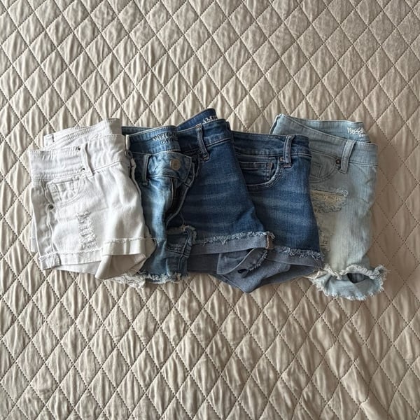 Lot of 5 Denim Shorts
