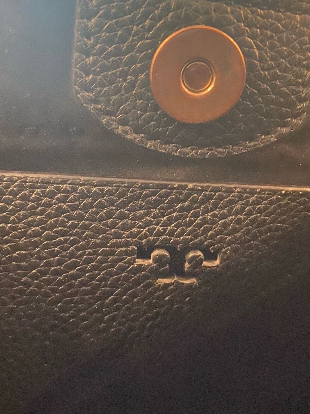 Tory Burch McGraw Black Pebbled Leather Bucket Bag Handbag 17