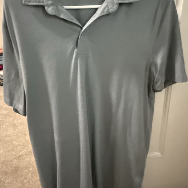 Lululemon Evolution Polo Shirt Gray Performance Golf