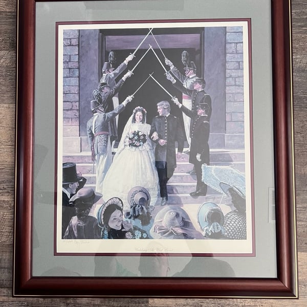 Don Stivers Wedding At West Point Signed Numbered Lithograph Print