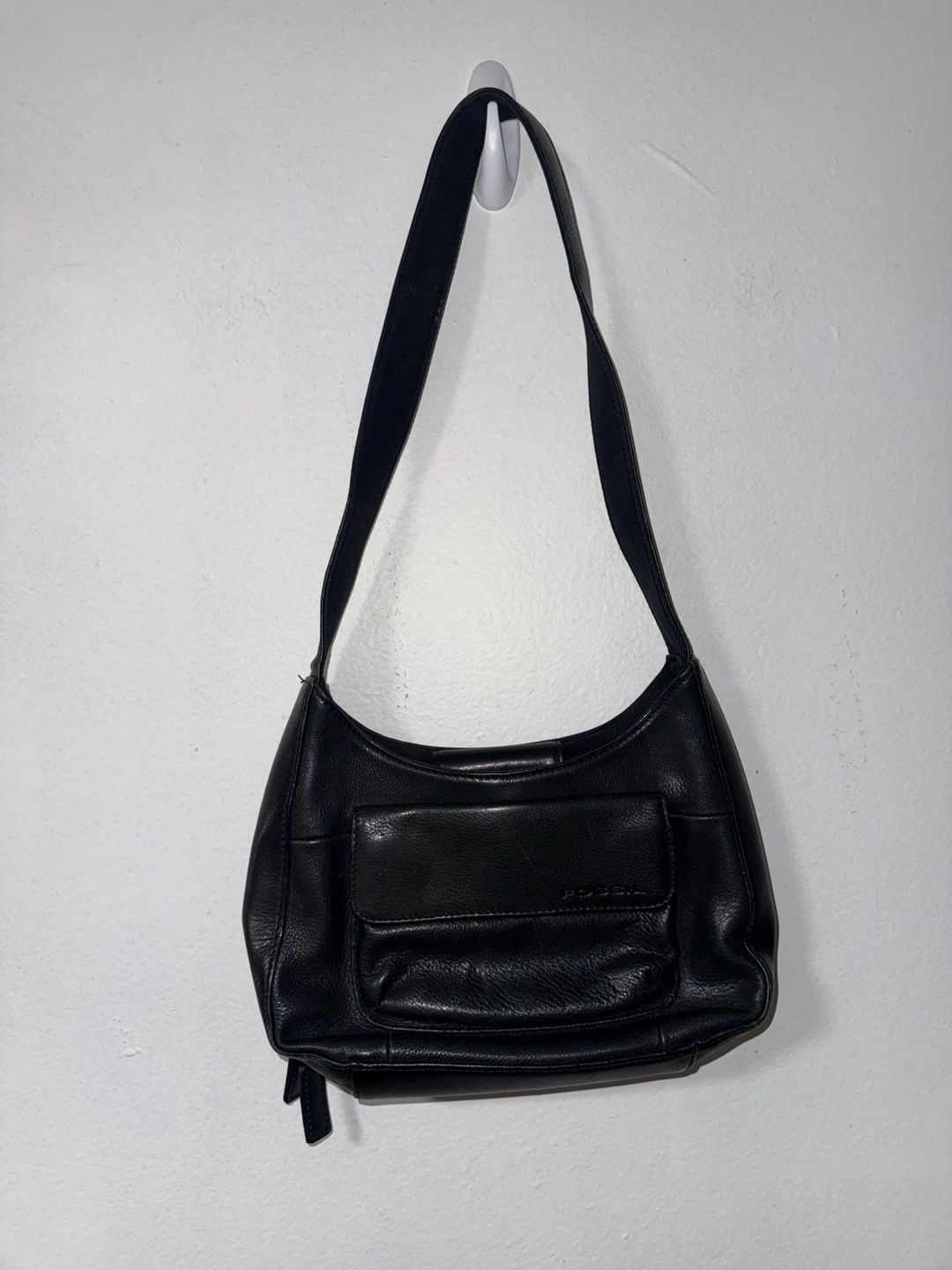 Fossil Black Leather Shoulder Bag 2