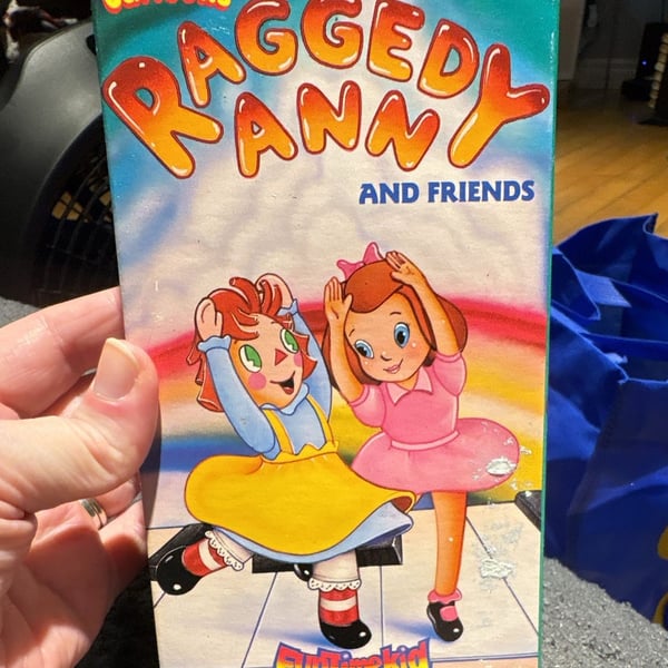 Antique Raggedy Ann and Andy V C R Tape
