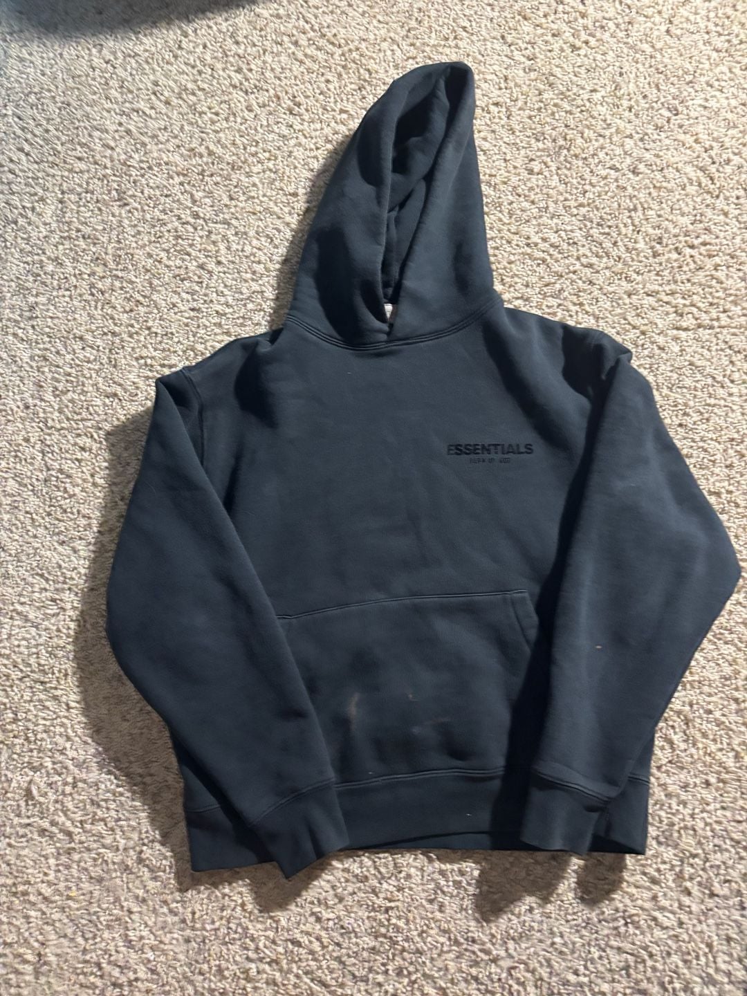 Fear of God Essentials Hoodie Size S Black 2