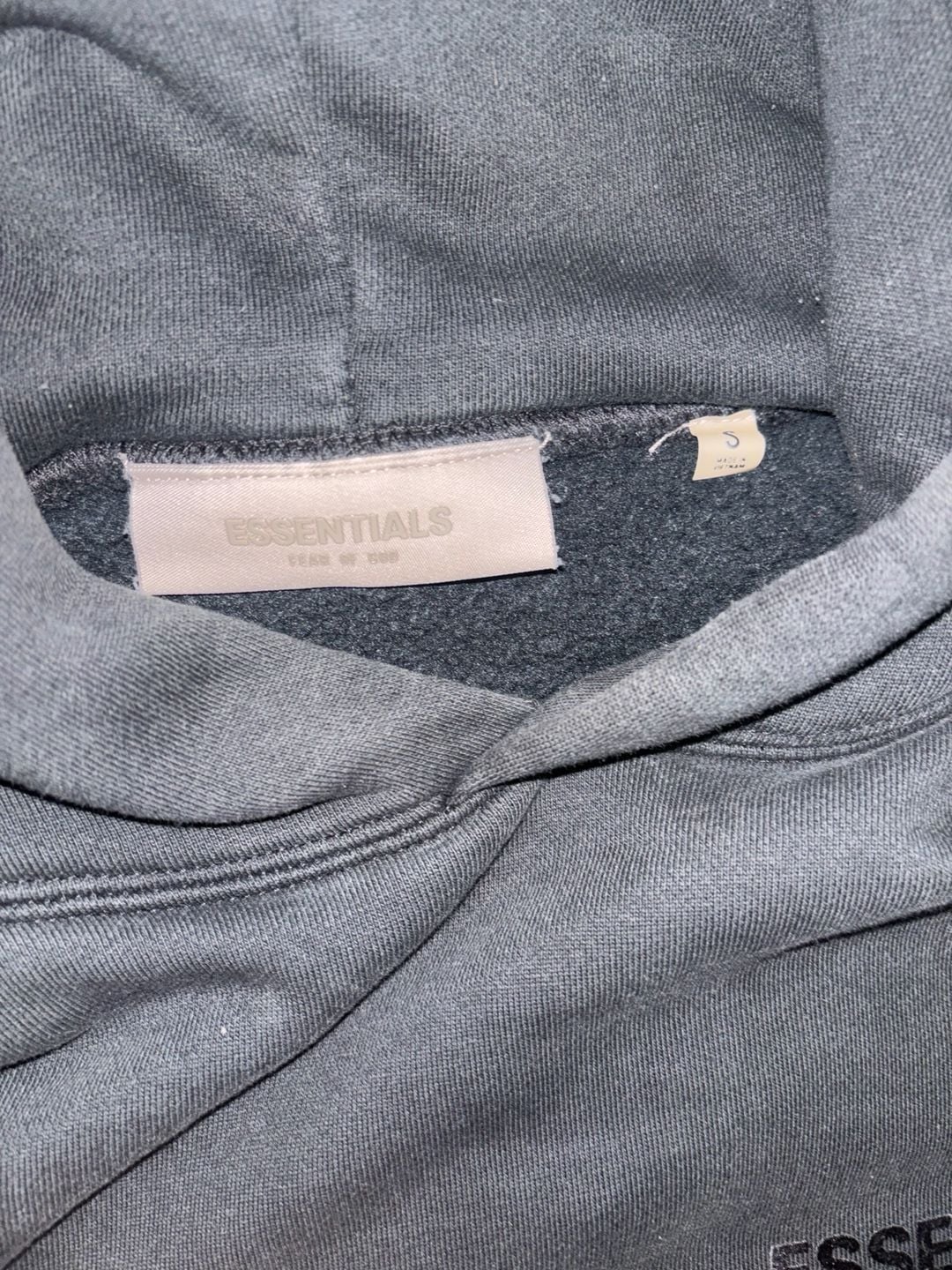 Fear of God Essentials Hoodie Size S Black 3