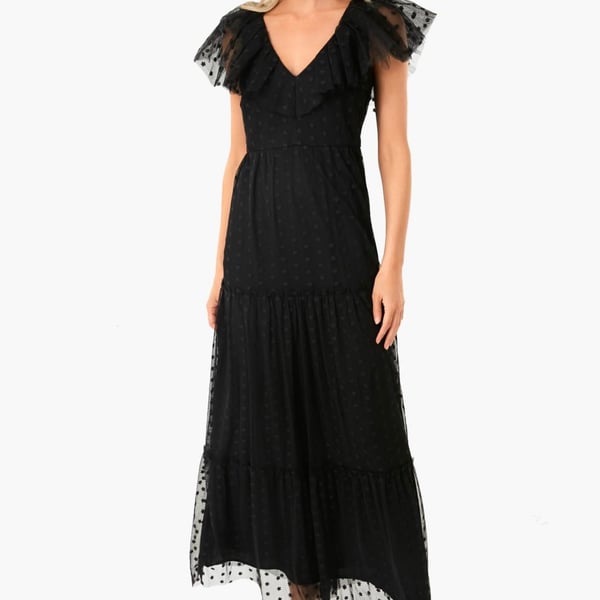 Tuckernuck Black Tulle Giselle Gown Size S