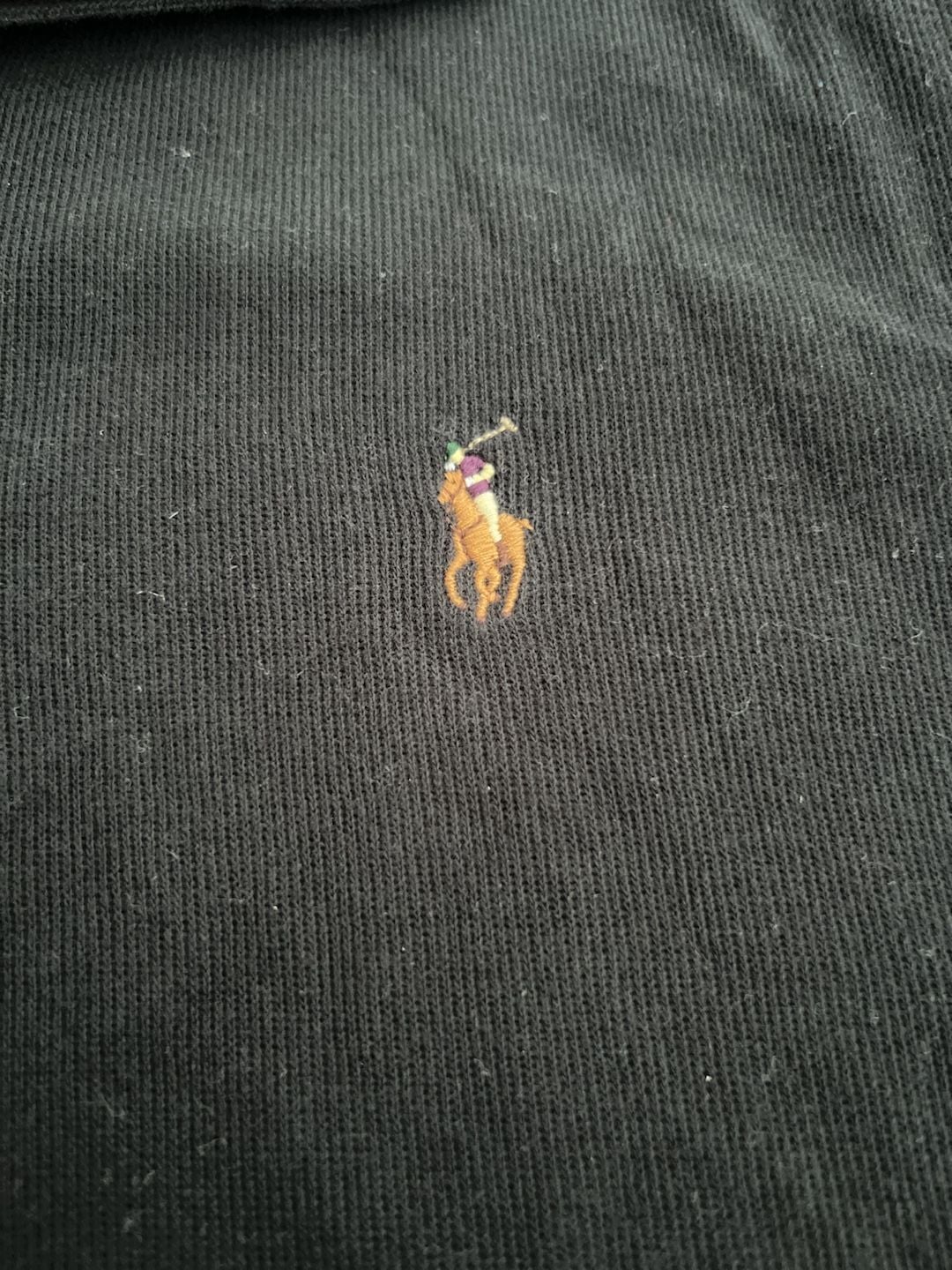Polo Ralph Lauren Estate Rib Quarter-Zip Pullover Size M Black 3