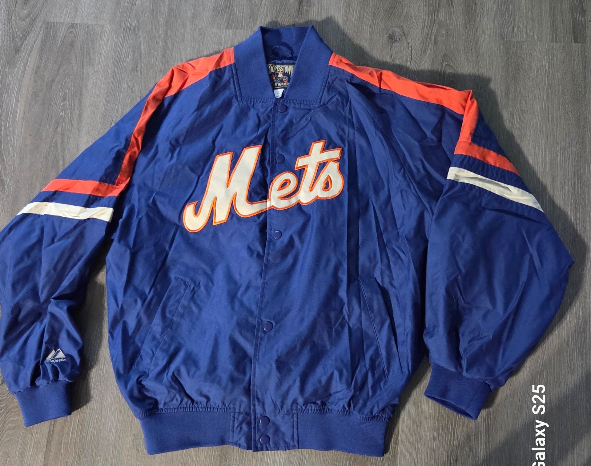 Majestic New York Mets Cooperstown Collection Jacket Size L 1969 Champions 2