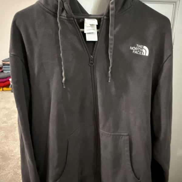 The North Face Full Zip Hoodie Size XL Gray