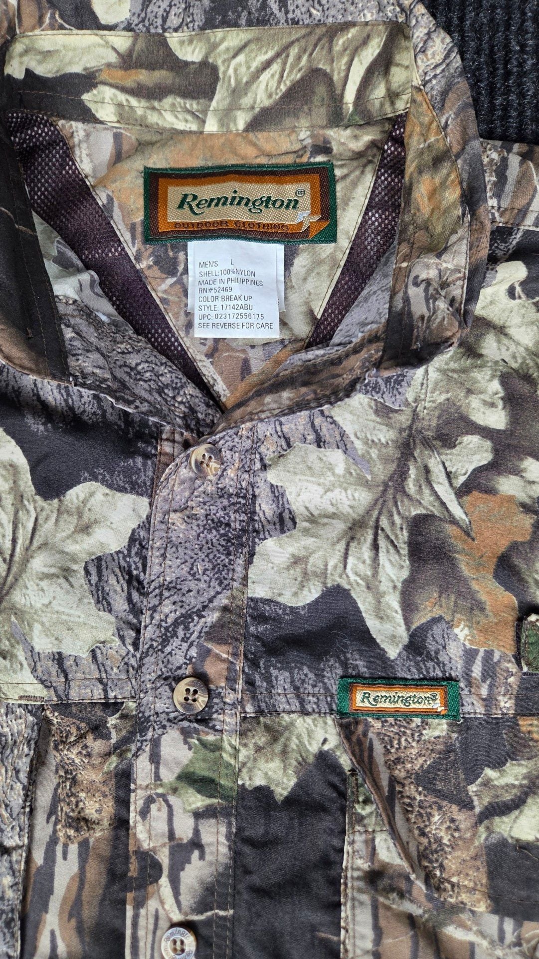Remington Mossy Oak Camouflage Long Sleeve Button Up Hunting Shirt 4