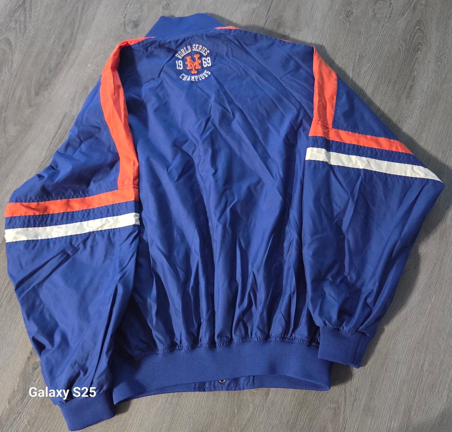 Majestic New York Mets Cooperstown Collection Jacket Size L 1969 Champions 6
