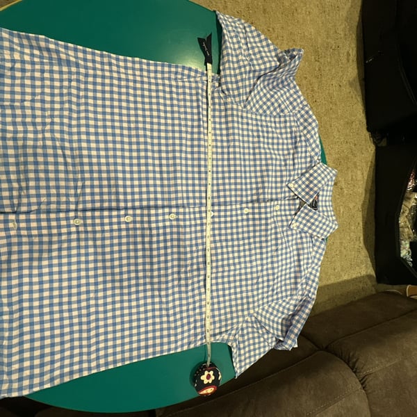 Vineyard Vines Slim Fit Murray Shirt Size M Blue Plaid