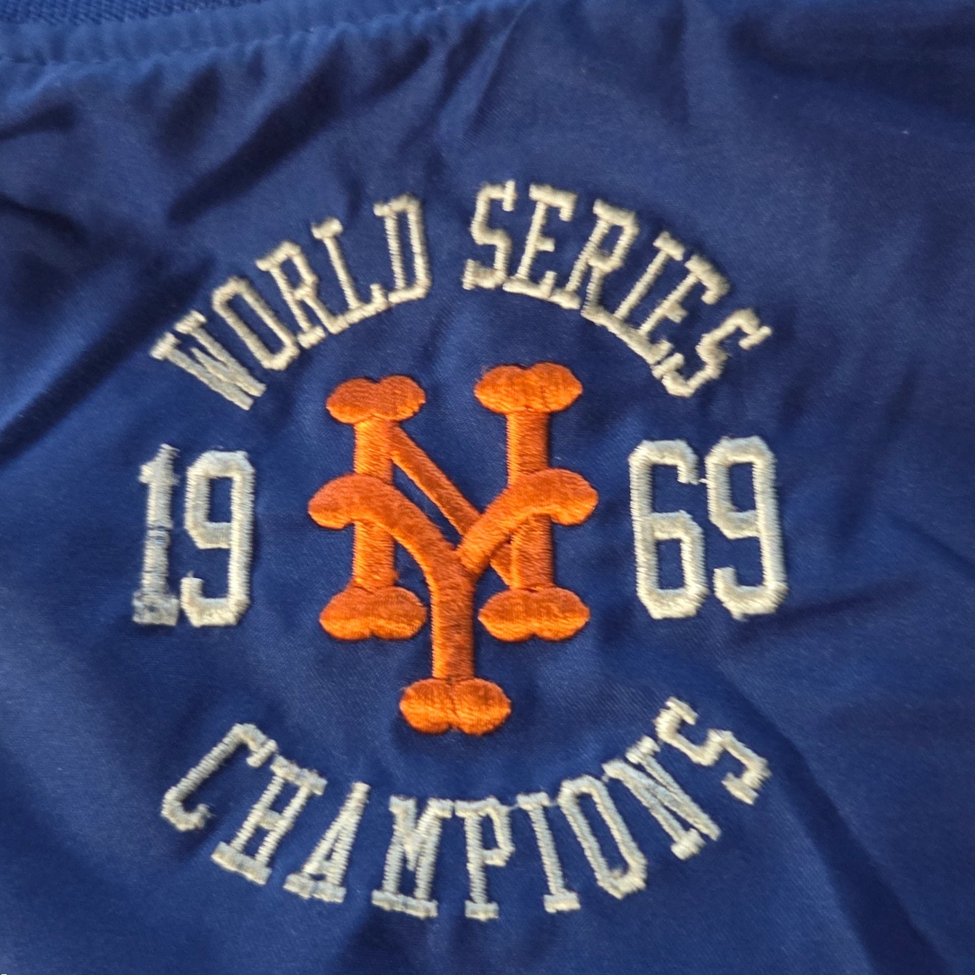 Majestic New York Mets Cooperstown Collection Jacket Size L 1969 Champions 7