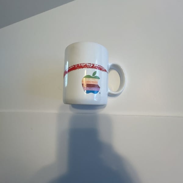 Papel Apple Computer Rainbow Logo Vintage Coffee Mug Japan