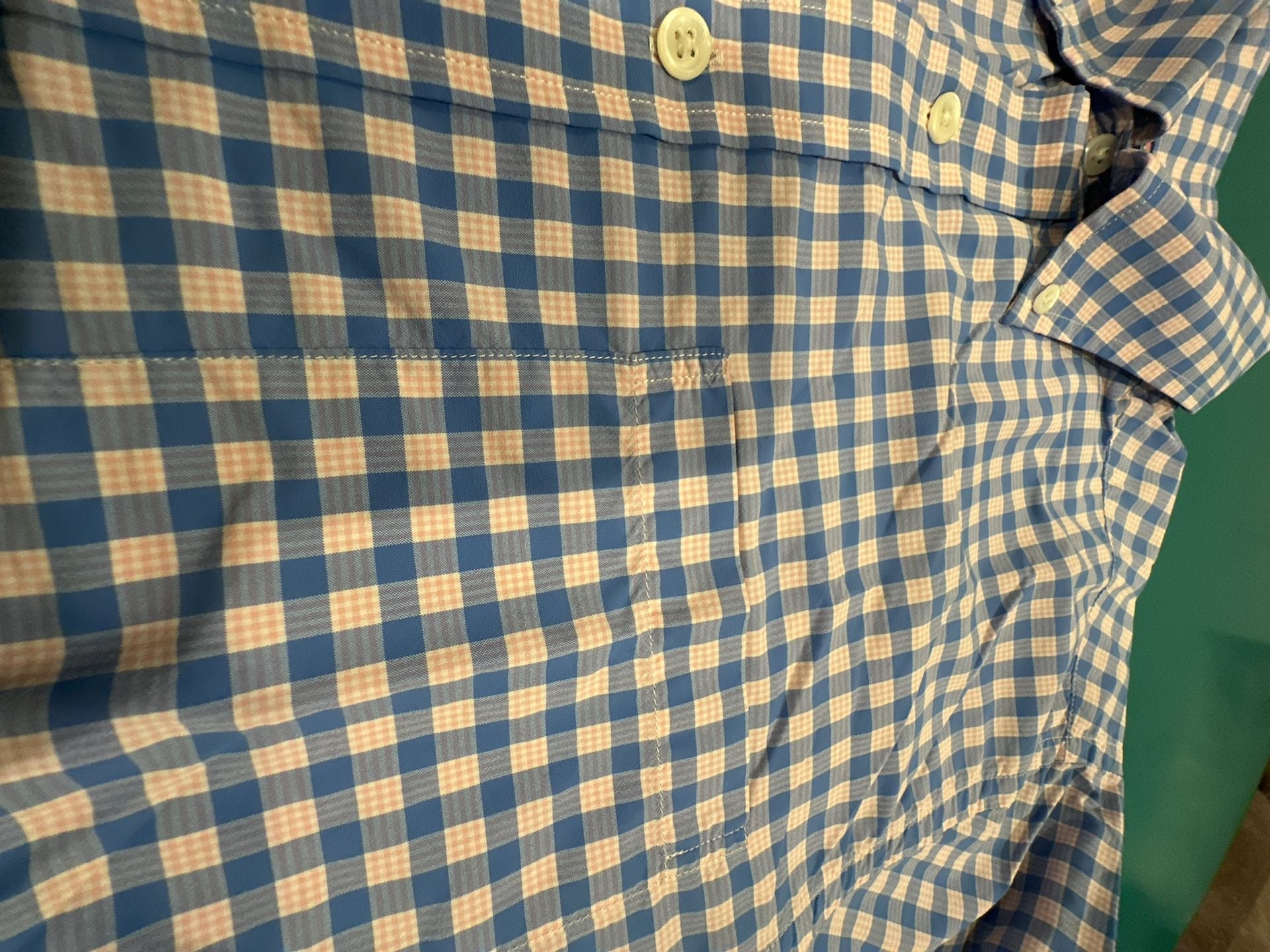 Vineyard Vines Slim Fit Murray Shirt Size M Blue Plaid 5