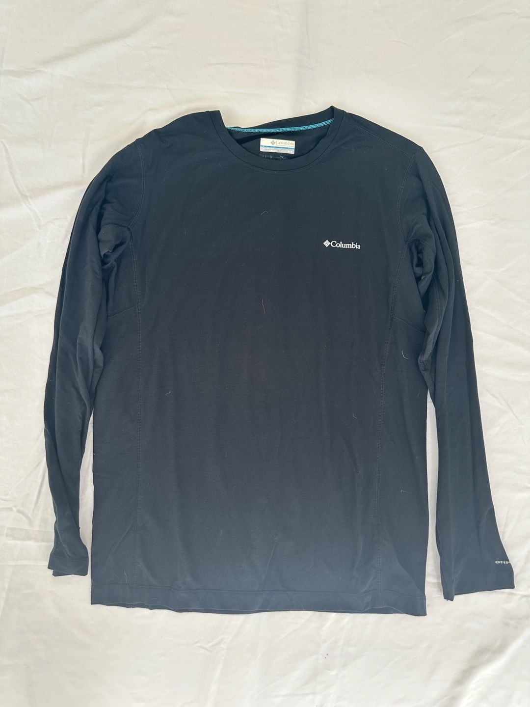 Columbia Omni-Wick Long Sleeve Crew Shirt Size M Black 2